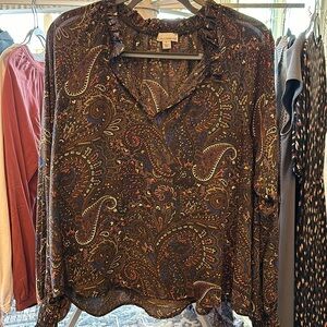 Classic patterned top from Evereve brand Allison Joy!